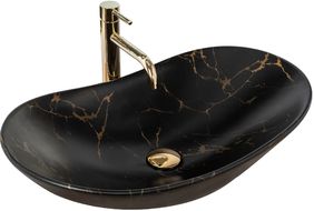 Мивка за плот Tulipa Marble Black